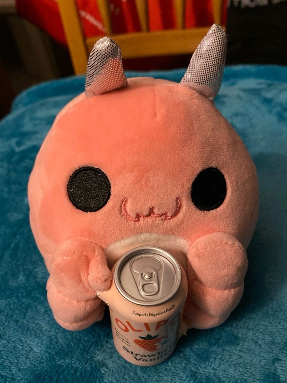 V! Zuru brand Pink Crab Olipop Plush Stuffed Animal 4.5” 2025 Washable like new